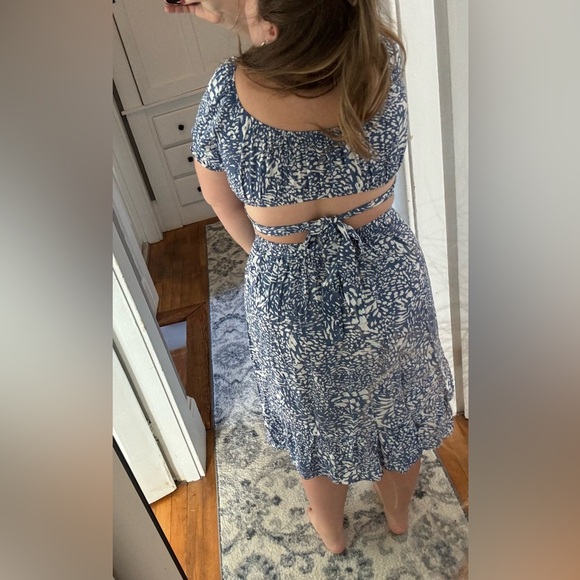 Blue Floral 2 piece set - Picture 3 of 3